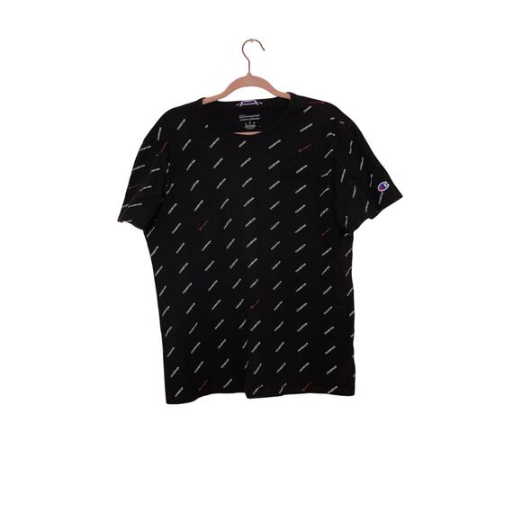 Champion black graphic tee size large - Picture 1 of 5